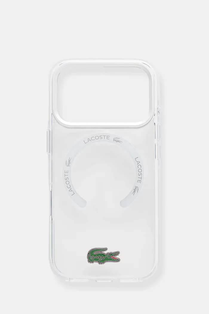 Lacoste Кейс за телефон iPhone 17 Pro в прозрачен цвят LCHMP17LUGTEH