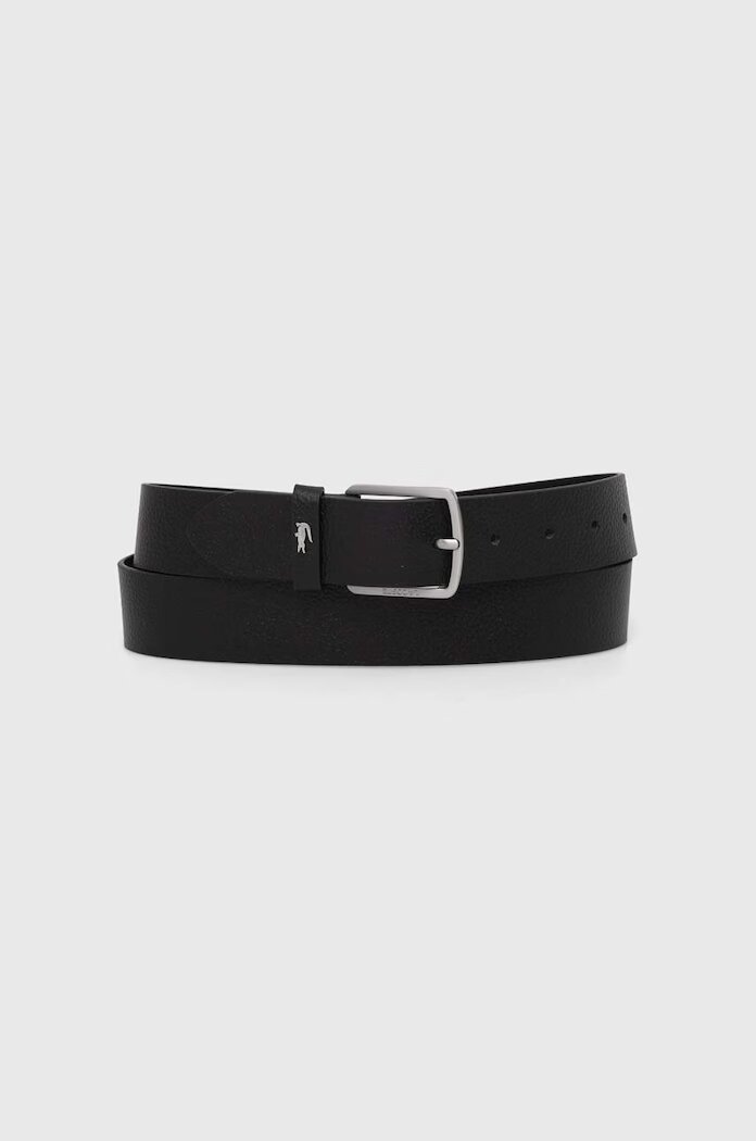 Lacoste колан мъжки от кожа черен RC4090