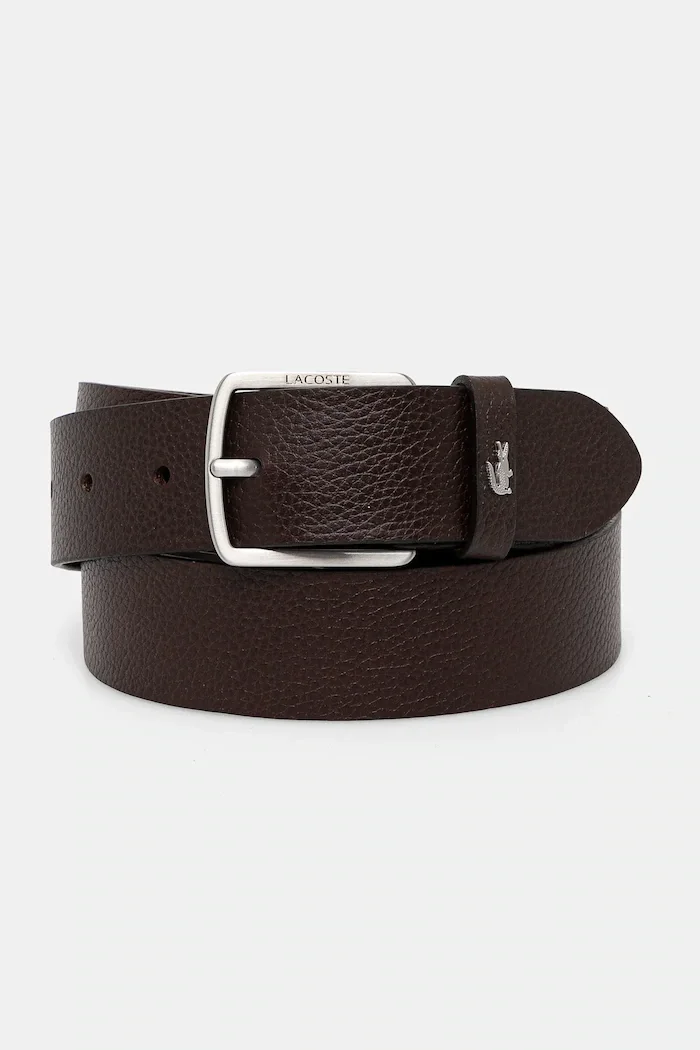 Lacoste колан мъжки от кожа кафяв RC4090
