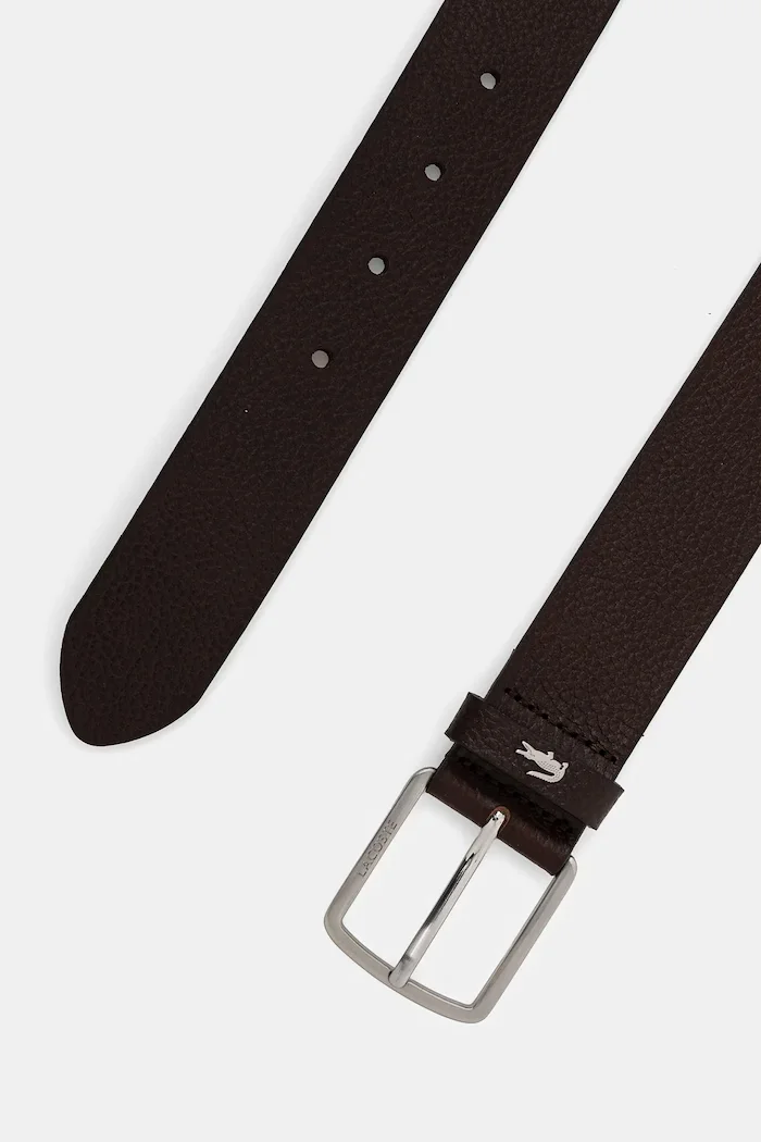 Lacoste колан мъжки от кожа кафяв RC4090