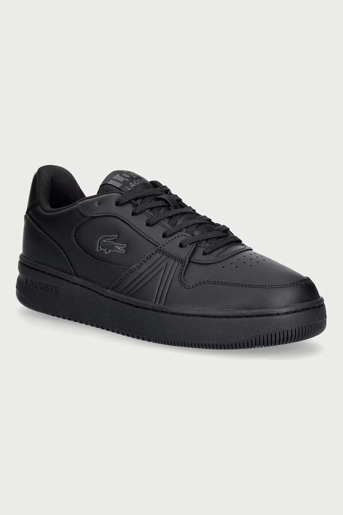 Lacoste L001 SET маратонки мъжки от кожа черни 50SMA0097
