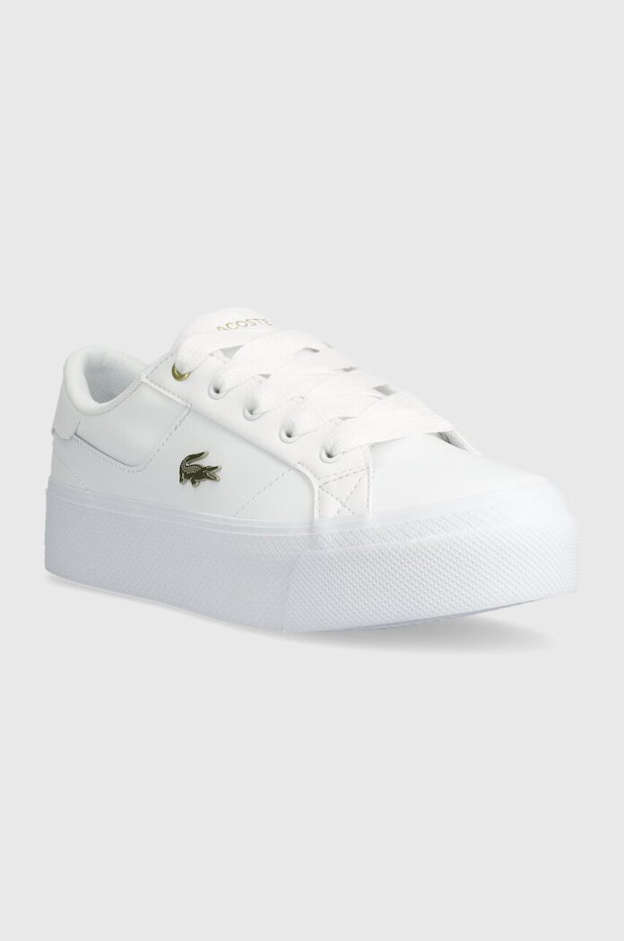 Lacoste Маратонки Ziane Platform Logo Leather в бяло 47CFA0005