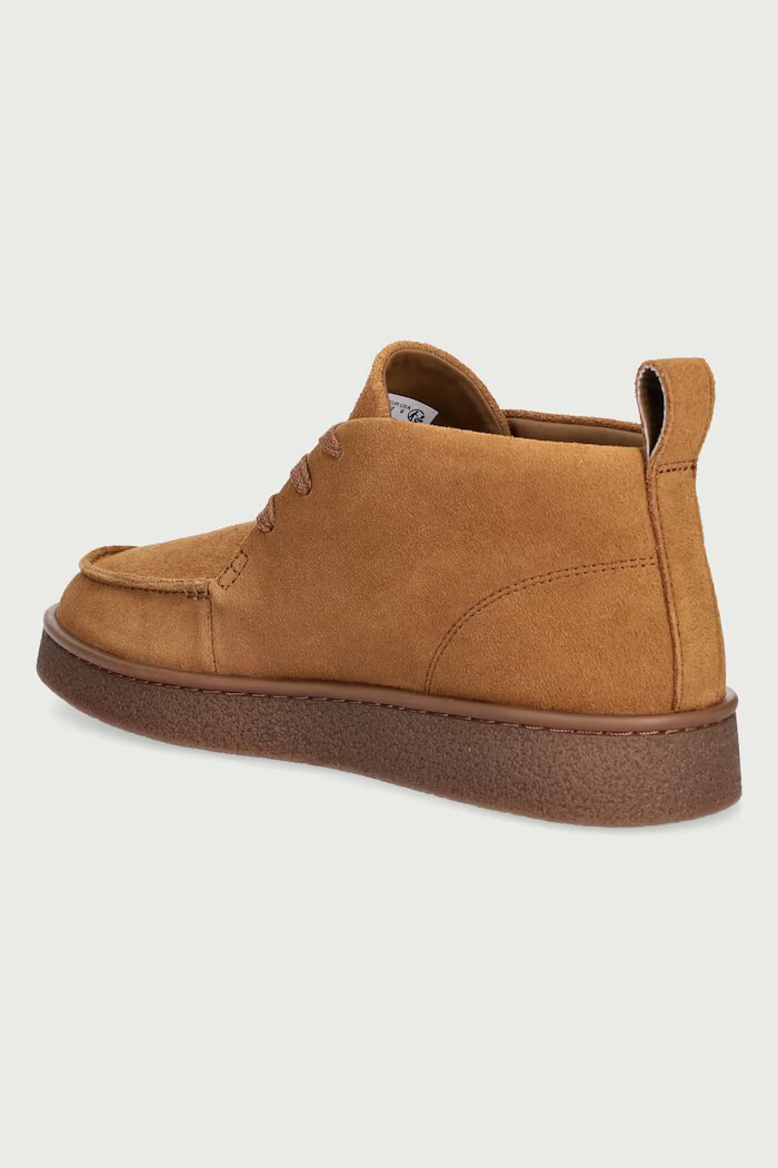 Lacoste обувки мъжки от велур BASESHOT CHUKKA кафяви 50SMA0028