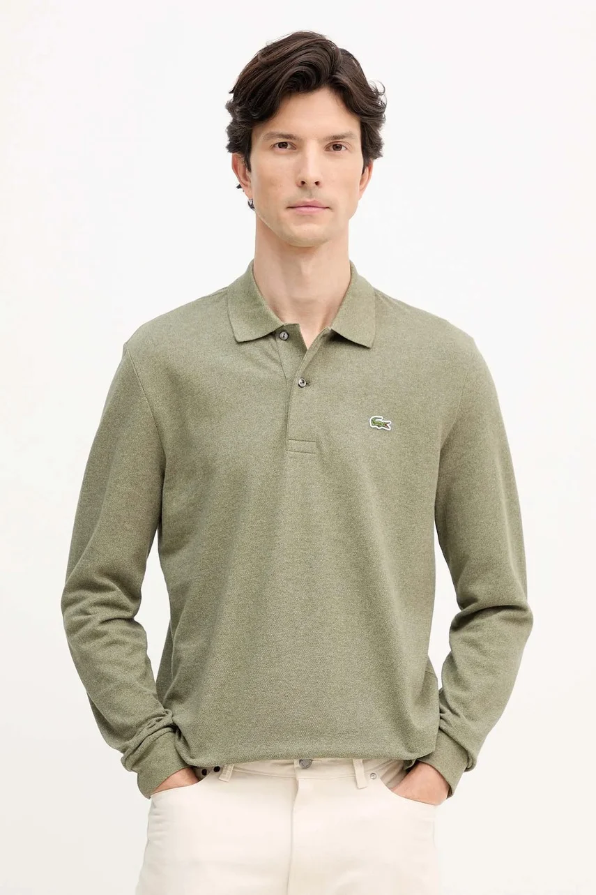 Lacoste Памучна блуза с дълги ръкави