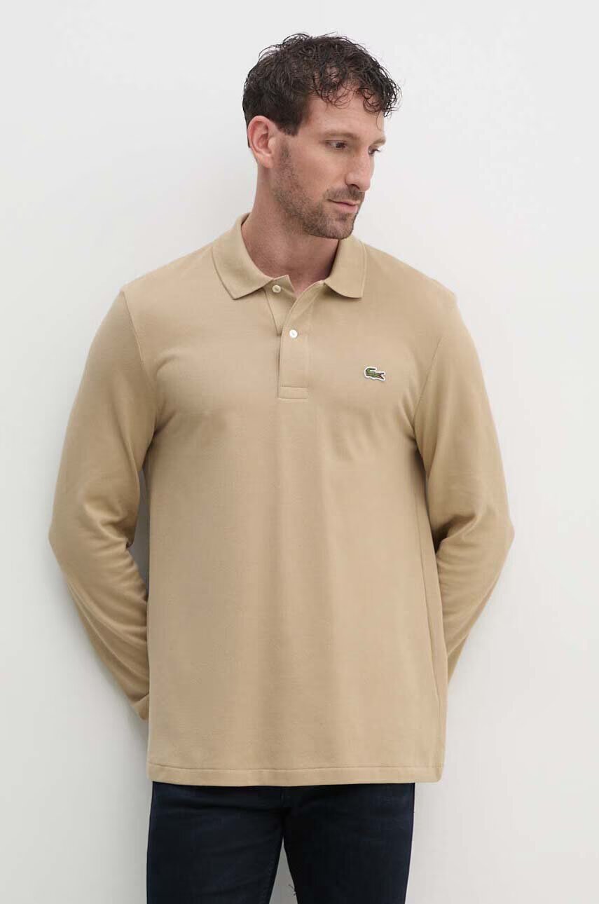Lacoste Памучна блуза с дълги ръкави