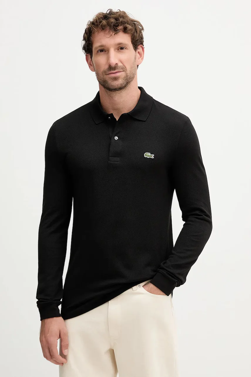 Lacoste Памучна блуза с дълги ръкави