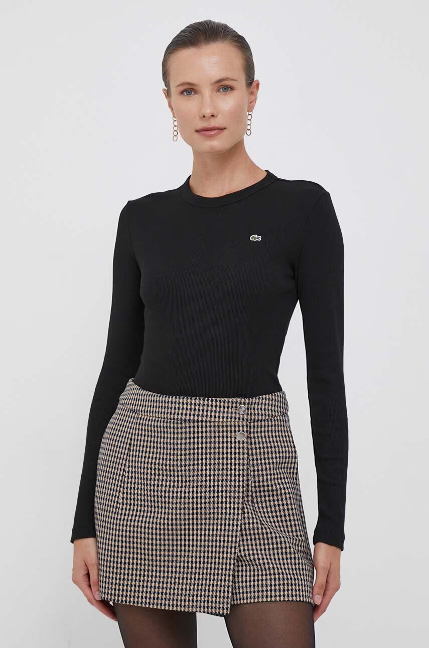 Lacoste Памучна блуза с дълги ръкави