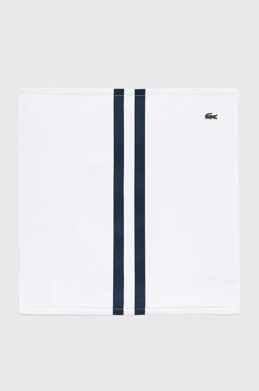 Lacoste Памучна калъфка за възглавница L Ruban Blanc 45 x 45 cm