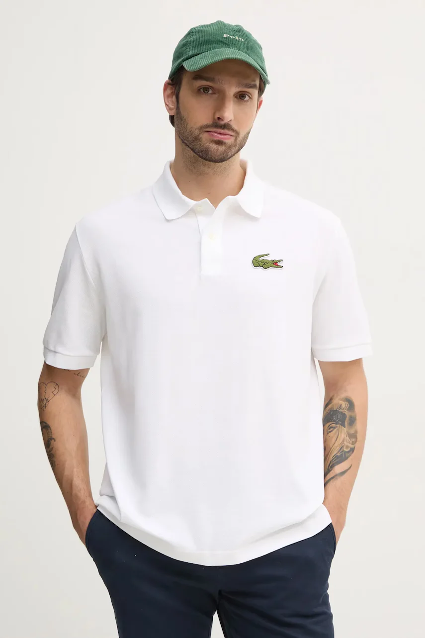 Lacoste Памучна тениска с яка