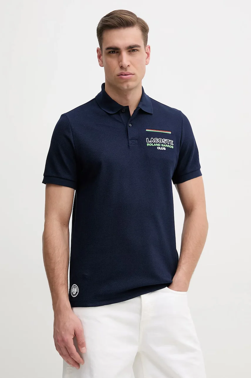 Lacoste Памучна тениска с яка