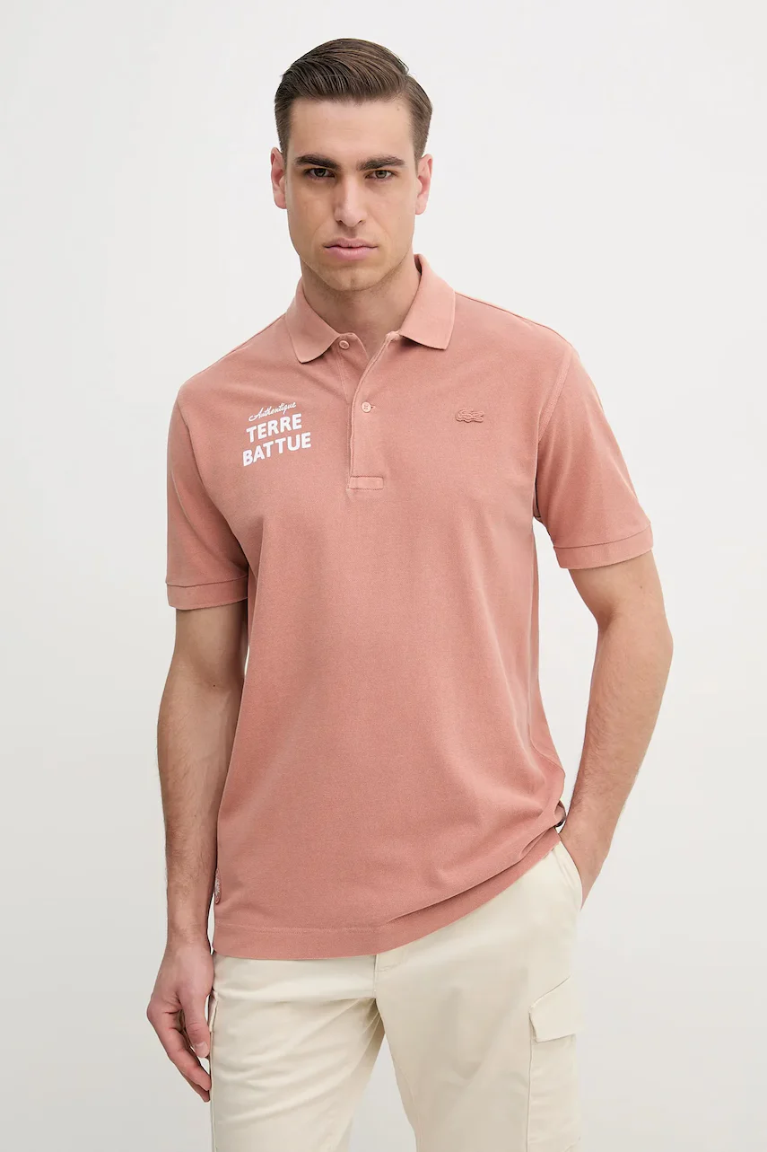 Lacoste Памучна тениска с яка