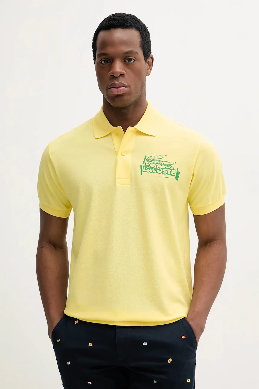 Lacoste Памучна тениска с яка