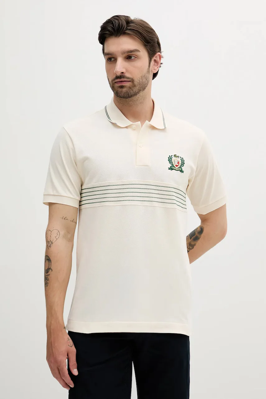 Lacoste Памучна тениска с яка