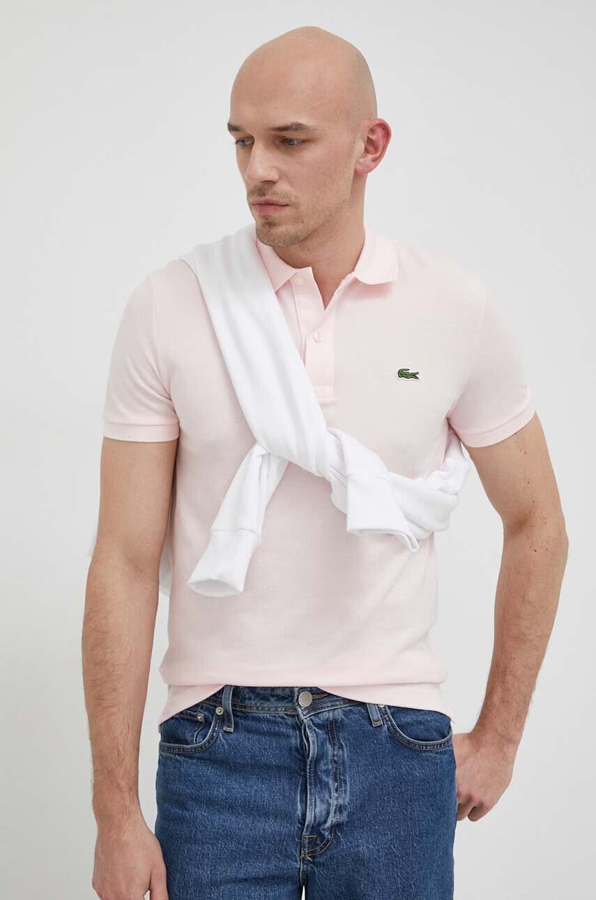Lacoste Памучна тениска с яка