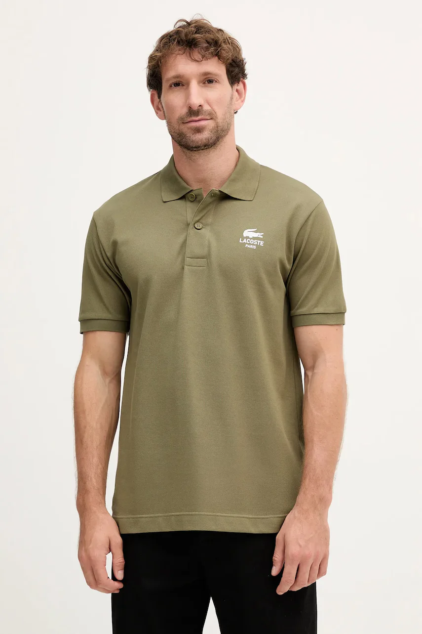 Lacoste Памучна тениска с яка