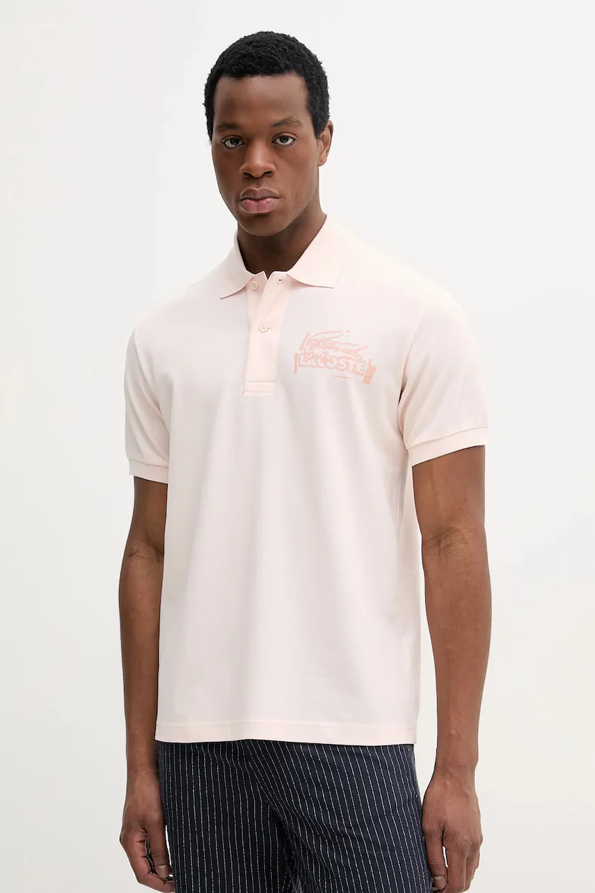 Lacoste Памучна тениска с яка
