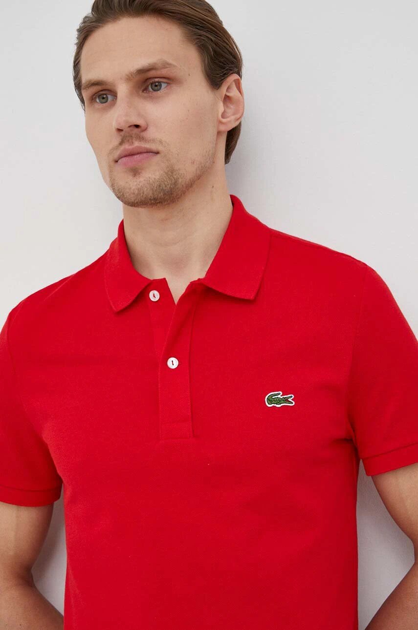Lacoste Памучна тениска с яка