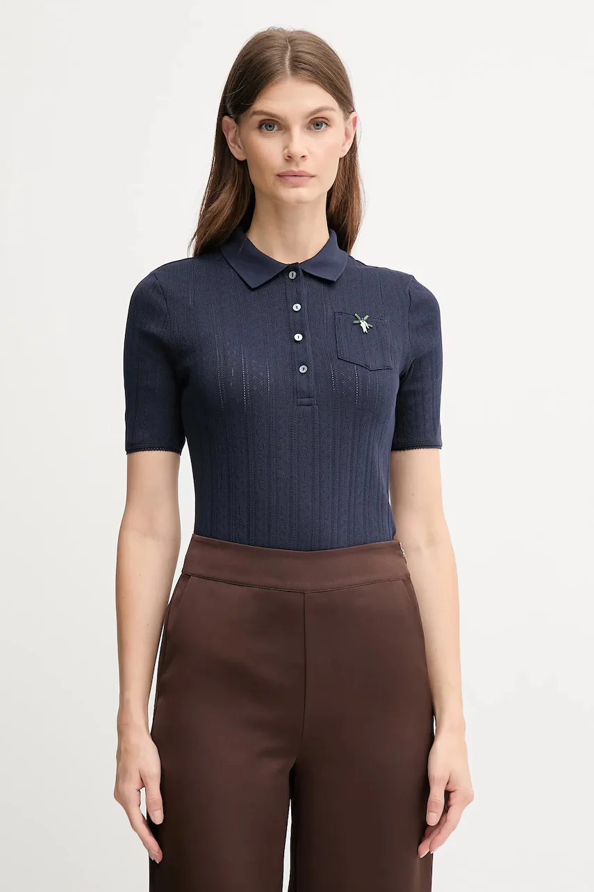 Lacoste Памучна тениска с яка