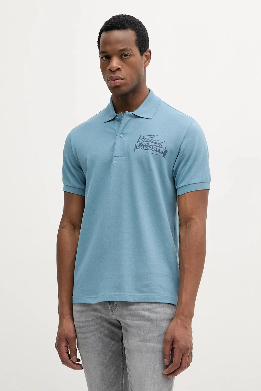 Lacoste Памучна тениска с яка