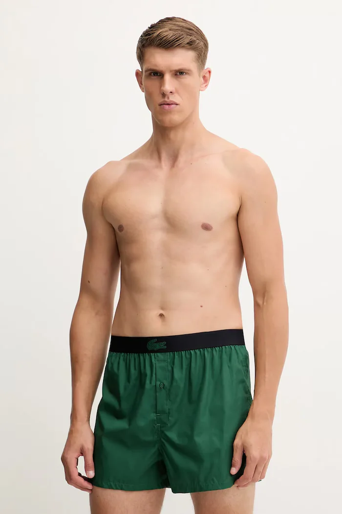 Lacoste Памучни боксерки (3 чифта) в зелено 7H4961