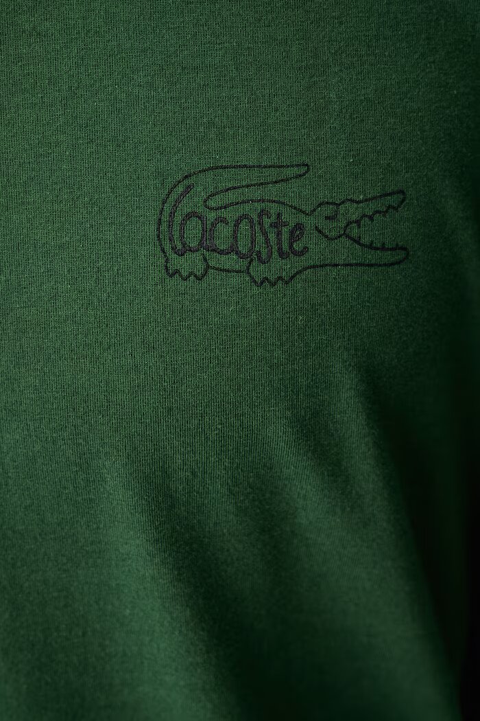 Lacoste пижама от две части мъжка от памук с еластан зелена 4H9147