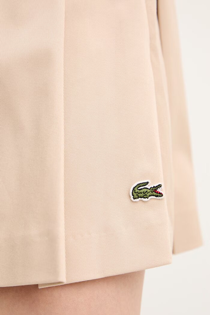 Lacoste пола от памук с еластан бежова JF8001