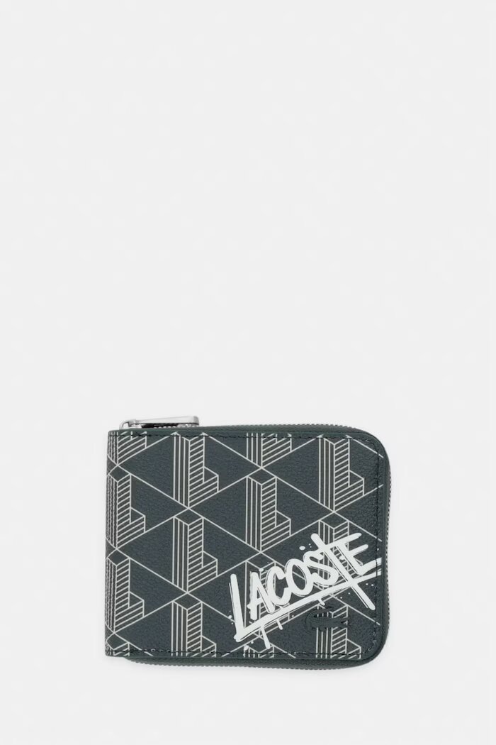 Lacoste портфейл мъжки от имитация на кожа зелен NH5315BG