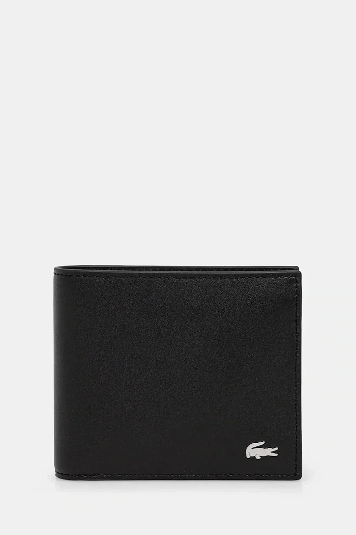 Lacoste портфейл мъжки от кожа черен NH1112FG