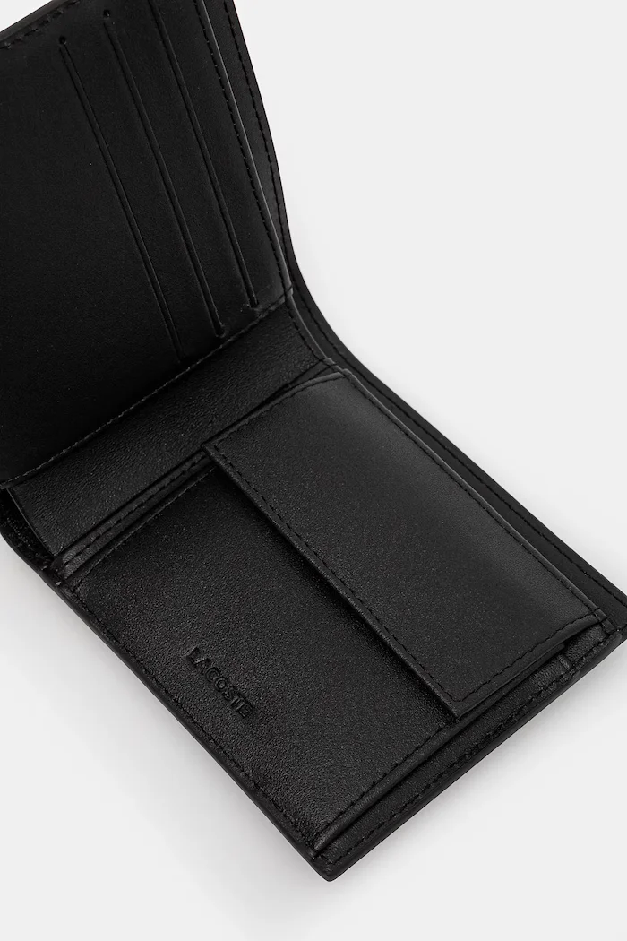 Lacoste портфейл мъжки от кожа черен NH1112FG
