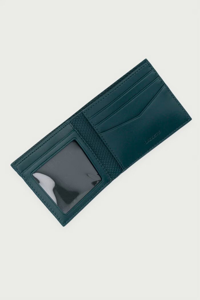 Lacoste портфейл мъжки от кожа зелен NH2824CE