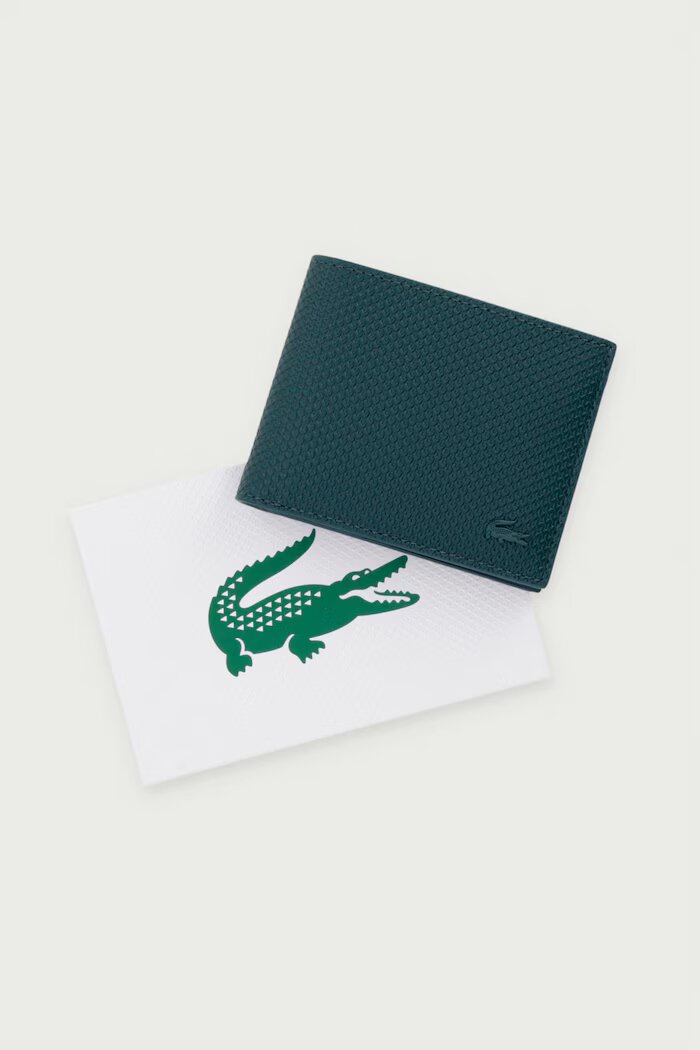 Lacoste портфейл мъжки от кожа зелен NH2824CE