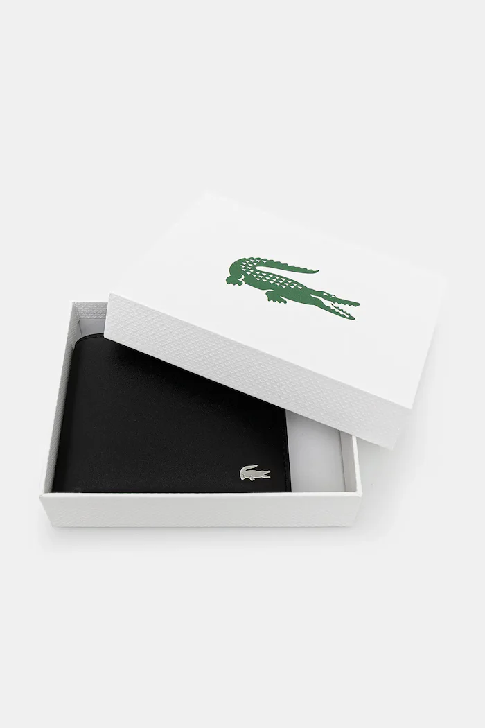 Lacoste портфейл от кожа черен NH1115FG