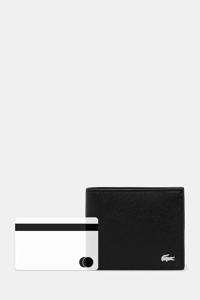 Lacoste портфейл от кожа черен NH1115FG