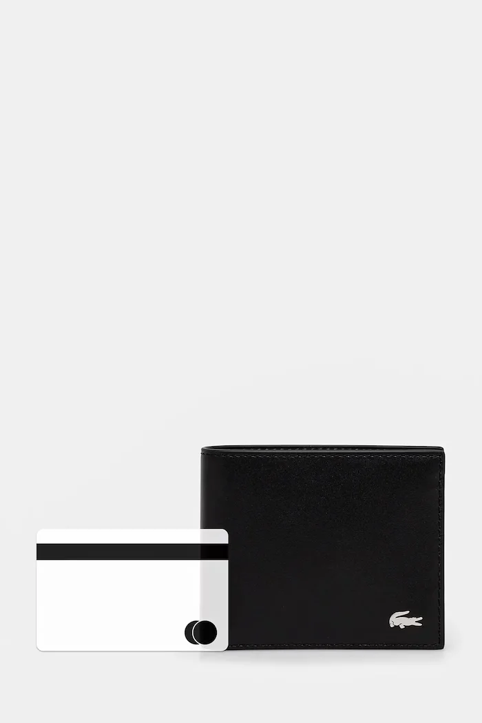 Lacoste портфейл от кожа черен NH1115FG