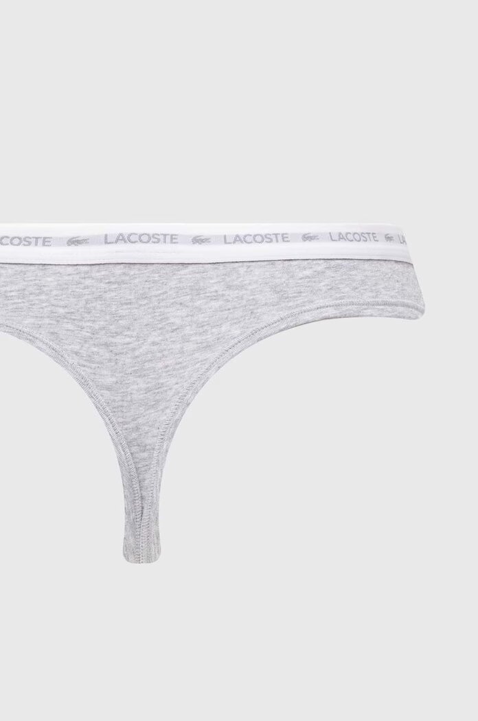 Lacoste прашки дамски от памук с еластан 3 броя многоцветни 8F1341