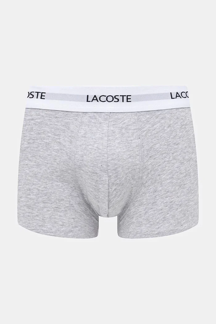 Lacoste прилепнали боксерки мъжки от памук с еластан 3 броя многоцветни 5H5150