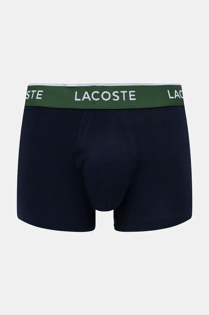 Lacoste прилепнали боксерки мъжки от памук с еластан 3 броя тъмносини 5H1297