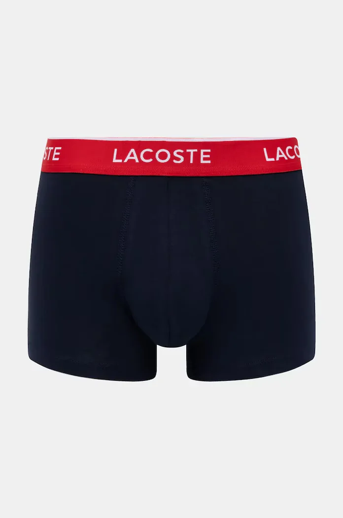 Lacoste прилепнали боксерки мъжки от памук с еластан 3 броя тъмносини 5H1297