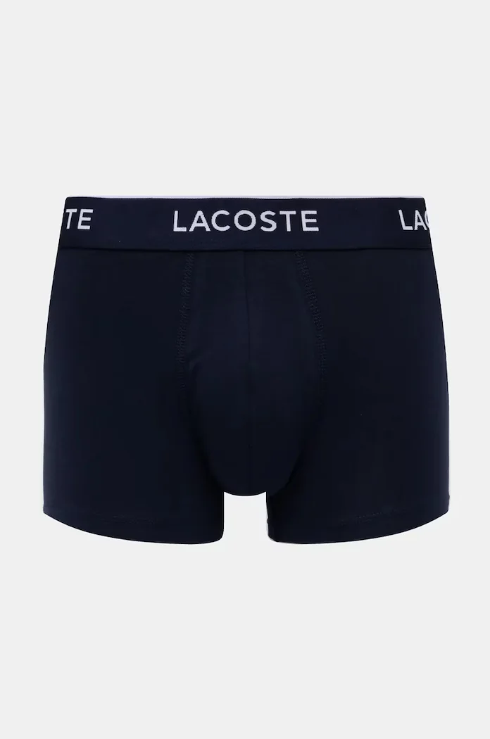 Lacoste прилепнали боксерки мъжки от памук с еластан 3 броя тъмносини 5H1297