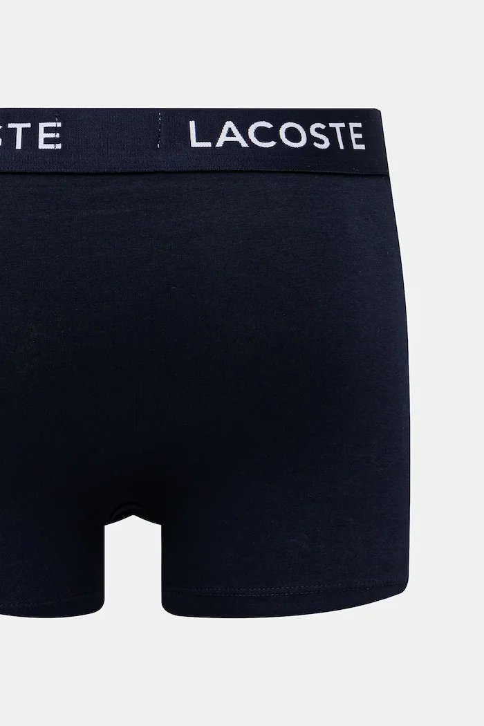 Lacoste прилепнали боксерки мъжки от памук с еластан 3 броя тъмносини 5H1297