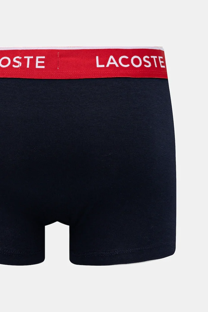 Lacoste прилепнали боксерки мъжки от памук с еластан 3 броя тъмносини 5H1297