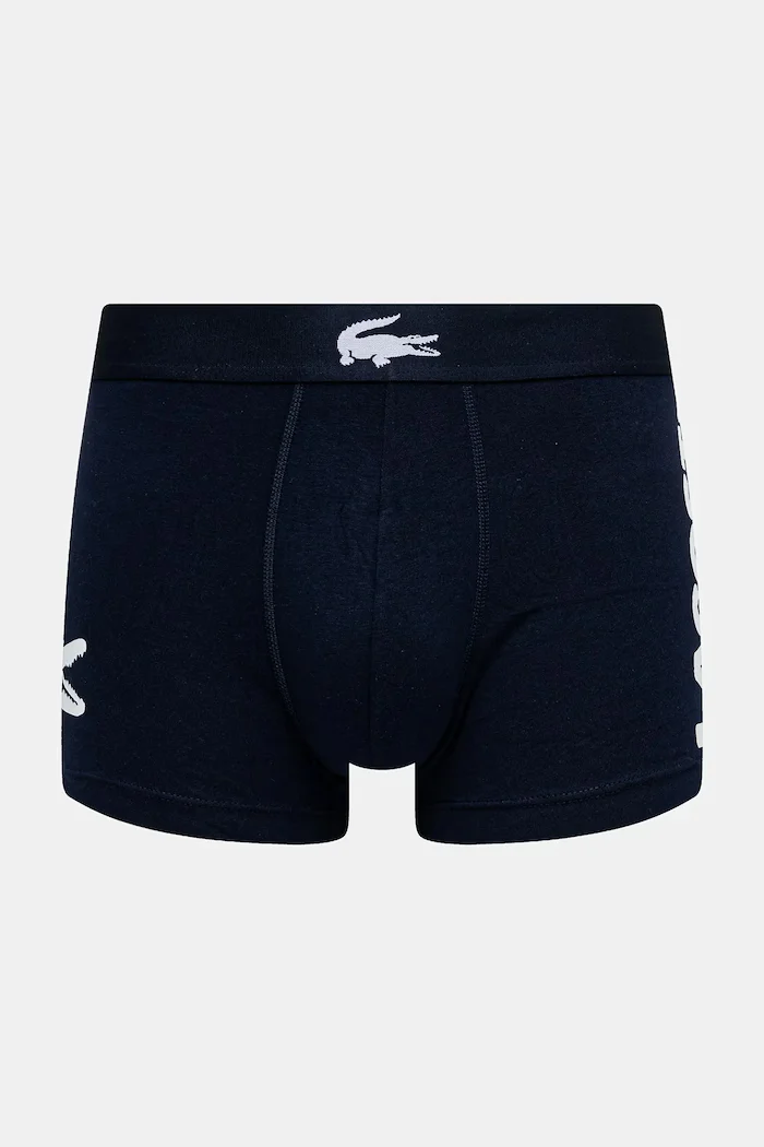 Lacoste прилепнали боксерки мъжки с памук 3 броя тъмносини 5H1291