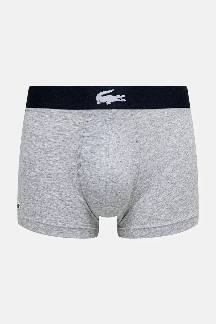Lacoste прилепнали боксерки мъжки с памук 3 броя тъмносини 5H1291