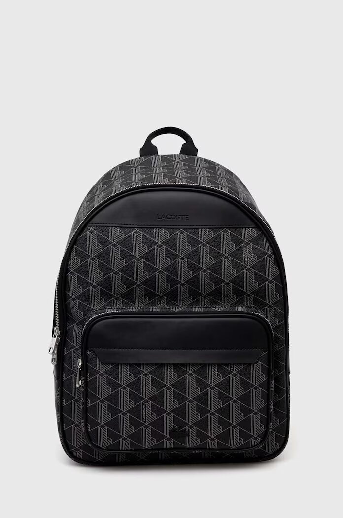 Lacoste Раница в черно голям размер с десен