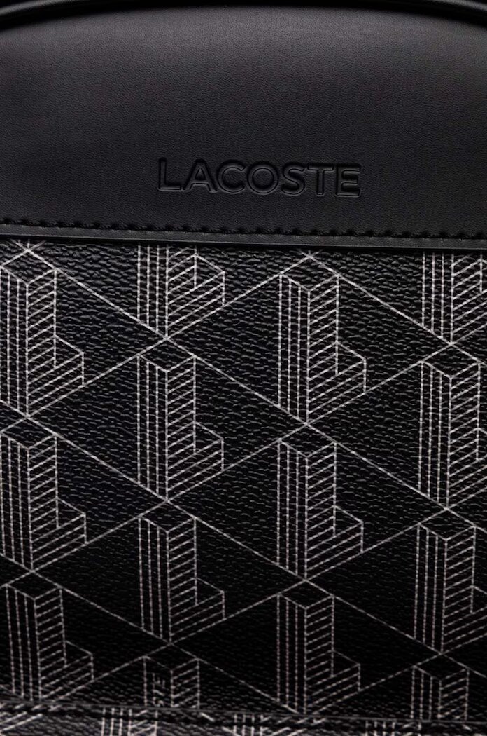 Lacoste Раница в черно голям размер с десен