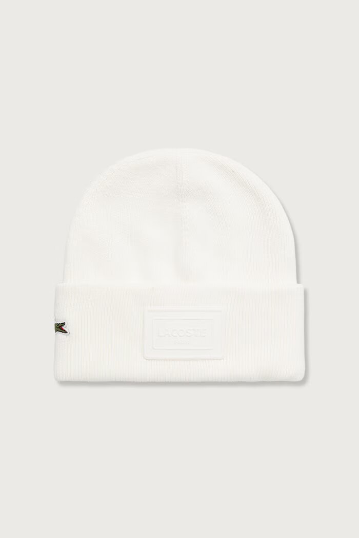 Lacoste шапка от памучна материя бяла RB9885