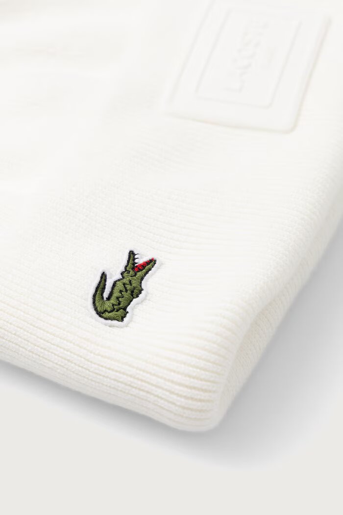 Lacoste шапка от памучна материя бяла RB9885