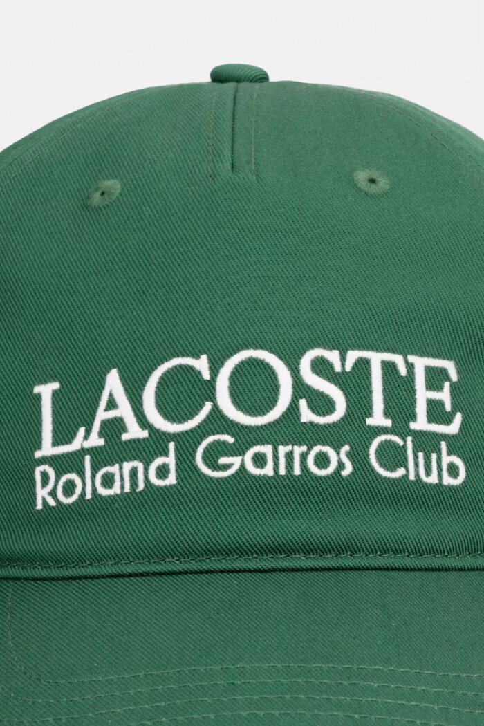 Lacoste Шапка с козирка от памук зелена RK0378