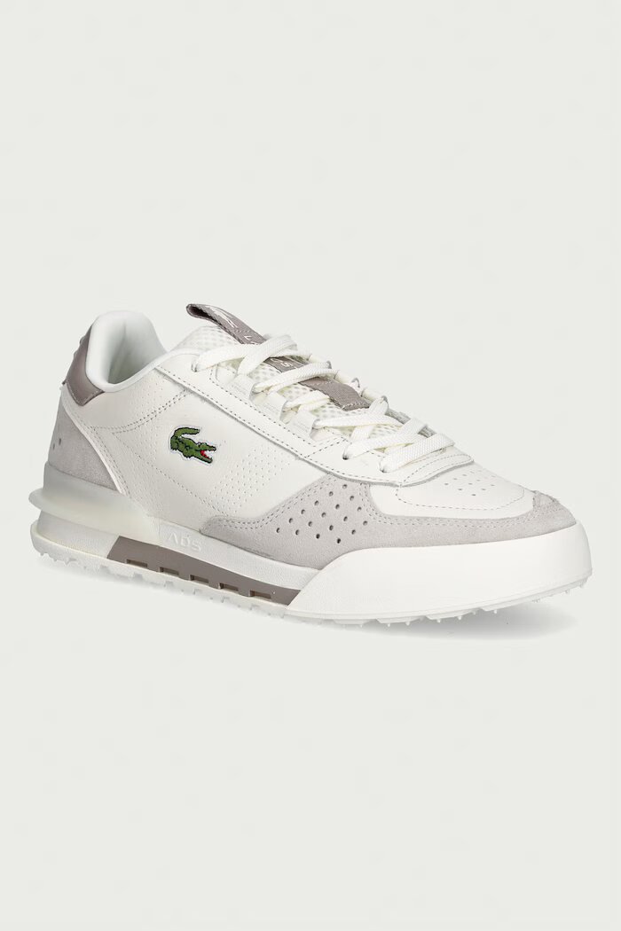 Lacoste SLAM SHOT маратонки мъжки от кожа бежови 52SMA0031