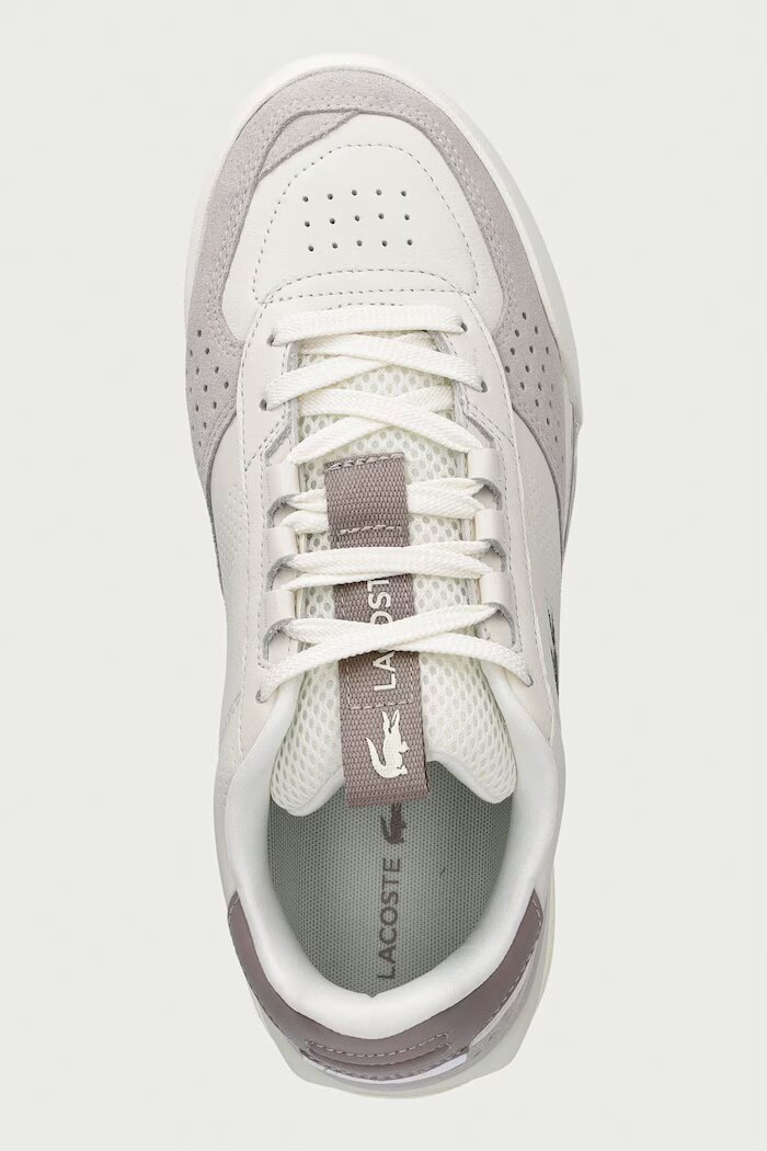 Lacoste SLAM SHOT маратонки мъжки от кожа бежови 52SMA0031